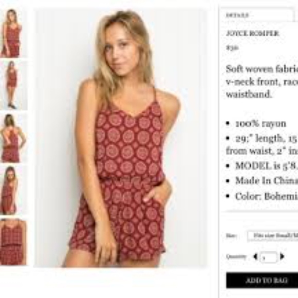 🌿Brandy Melville Romper - Picture 4 of 5